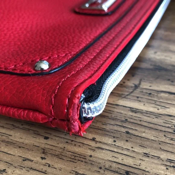 VIBRANT Lipstick Red Large Wristlet - Picture 7 of 14
